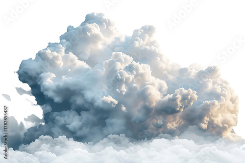 Cumulus Cloud isolated.