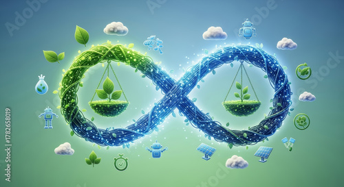 Sustainable energy solutions powering a circular economy for a greener future with innovative eco technology