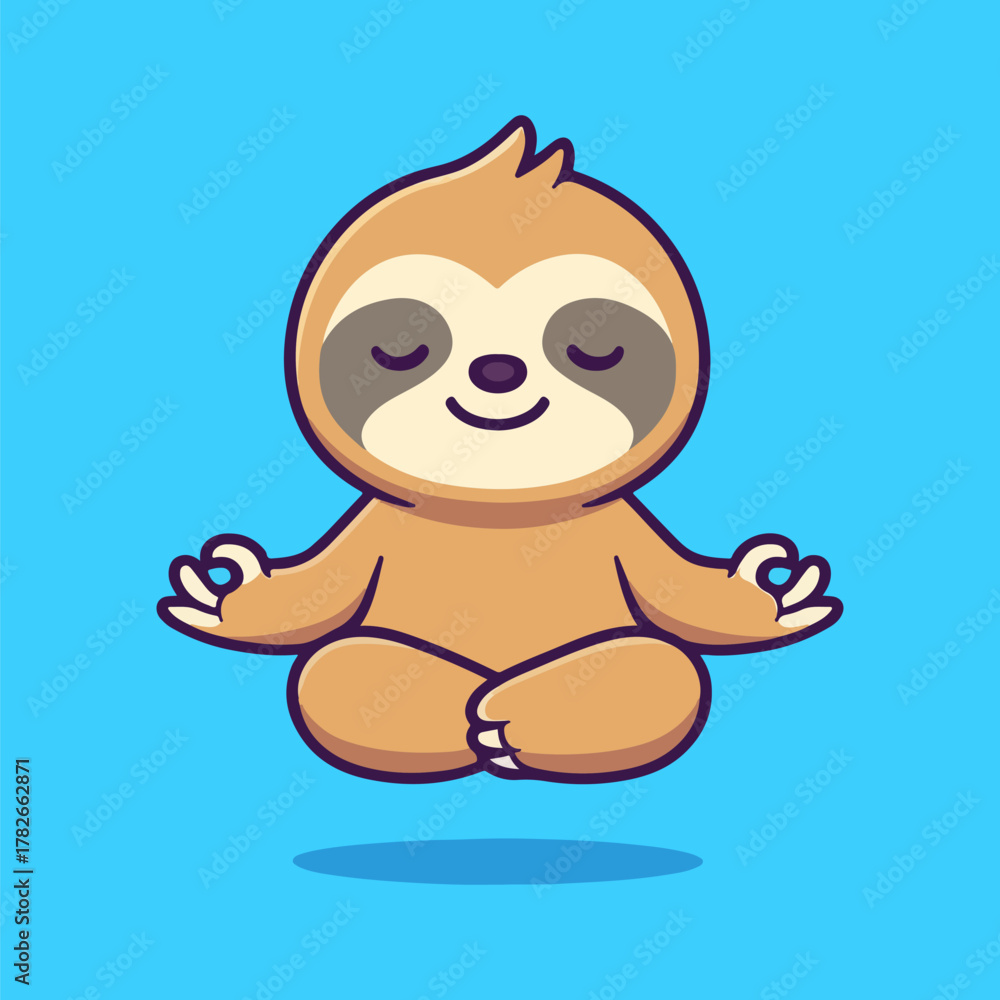Obraz premium Cute cartoon baby boy illustration sitting and smiling with a teddy bear, capturing the joy of childhood
