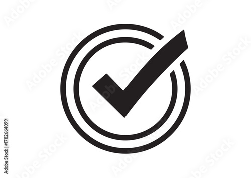 Verified emblem icon, Verified emblem solid vector