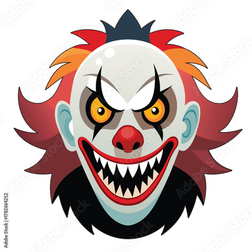 funny cartoon devil and zombie illustration