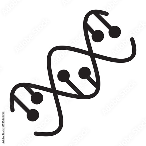 Science Illustration of DNA Structure Genetic Code Molecular Biology Helix Gene Expression Medical Research Scientific