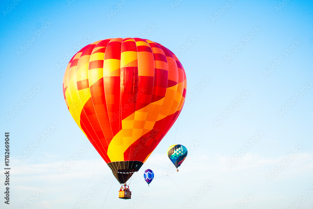 Fototapeta premium hot air balloon in sky