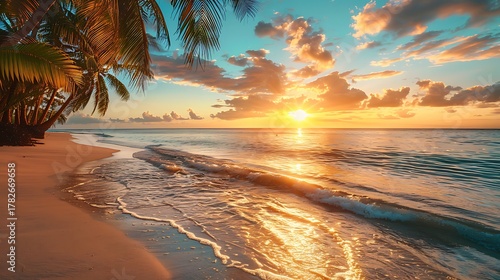 Beach Sunset Paradise.