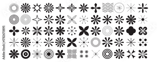 Elegant modern geometric patterns in black and white for contemporary design projects, perfect for a trendy and minimalist aesthetic background