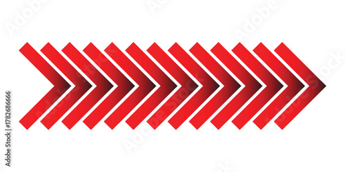 Blend Effect Arrow Icon. Progress and Direction Vector Illustration