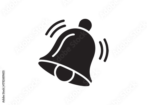 Bell ring icon, Bell ring solid vector