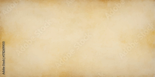 Antique beige parchment paper background with stained grunge texture