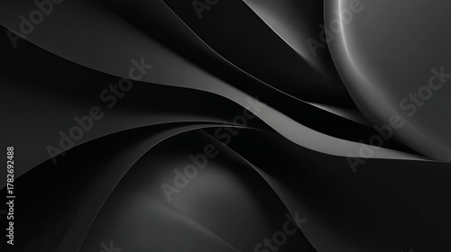 Abstract paper forms a striking geometric composition with light and shadow