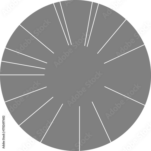 Streamlined circular segments form a balanced composition defined by simplicity and clarity.