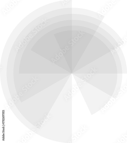 Smooth radial gradient transitions form a circular composition with subtle tonal progression.