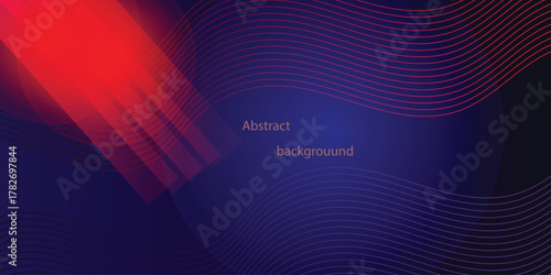 Abstract tech  Vibrant gradient abstract background with circular patterns and big data background with flowing lines. Dynamic waves. vector illustration.