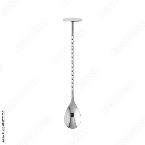 Elegant Cocktail Stirrer with Twisted Stem for Bartending and Home Bar Accessories Display