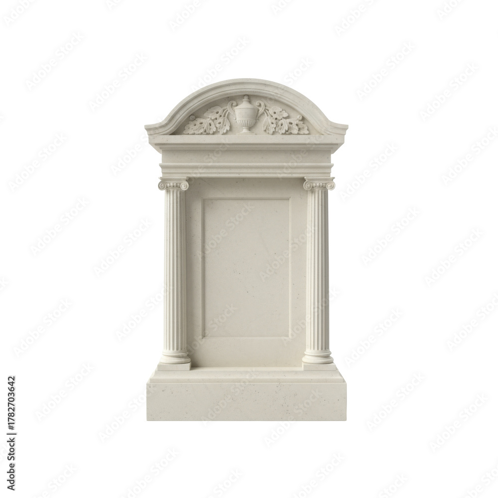 Fototapeta premium Elegant Stone Monumental Structure with Classical Architectural Elements for a Timeless Appeal