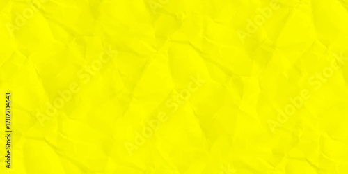yellow paper background. yellow crumpled paper texture and background .