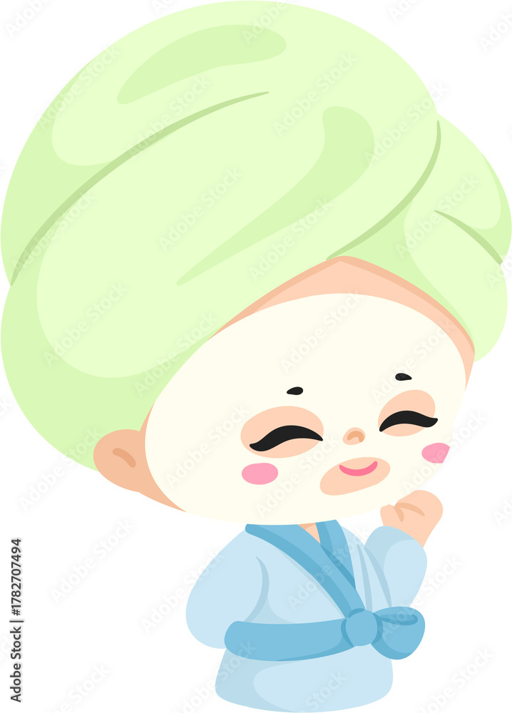 Obraz premium illustration self care character