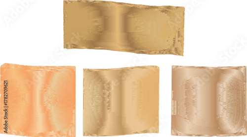 Torn paper edges with a distressed and aged texture isolated on white background isolated on transparent background