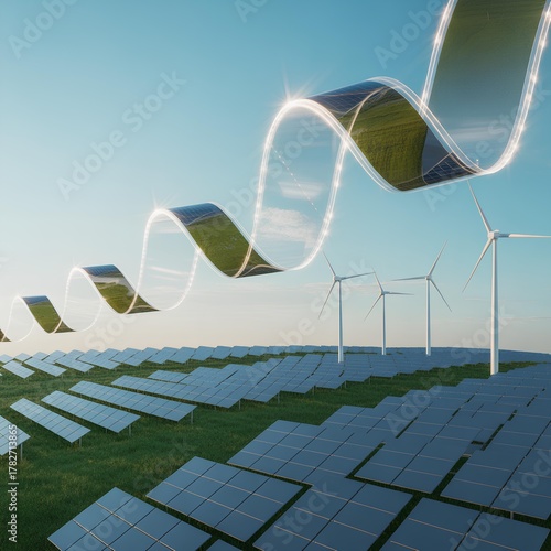 Wallpaper Mural Flow of Light – Energy and Nature Harmony Concept Torontodigital.ca