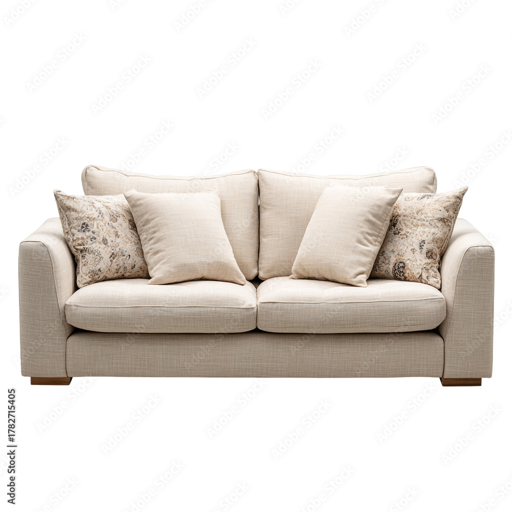 Fototapeta premium sofa, furniture, home, room, comfortable, design, cushion, seat, style, comfort, relax, decoration, sit, decor