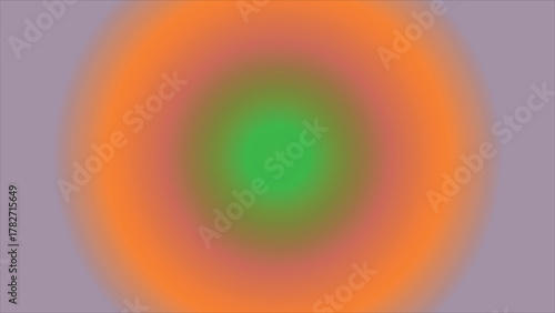 Gradient circles of green, orange, and purple colors gently blend to create soft hues