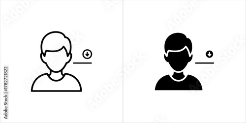 User profile icon with a plus sign indicating adding a new user or person