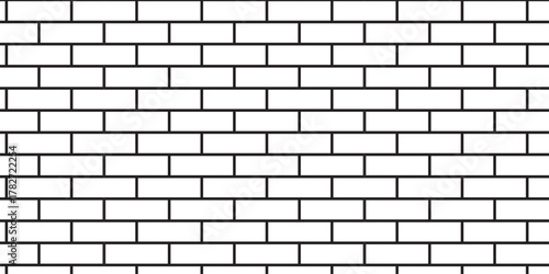 white brick wall texture and solid bricks seamless pattern background.	