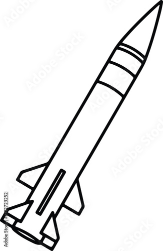 Illustrator simple rocket design exploration symbol line art Silhouette vector