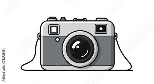 Vintage Camera Illustration.