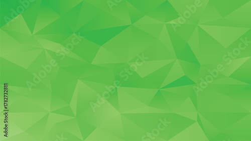 Bright Green Abstract Low Poly Background Texture Design Environmentally Friendly Concept Wallpaper