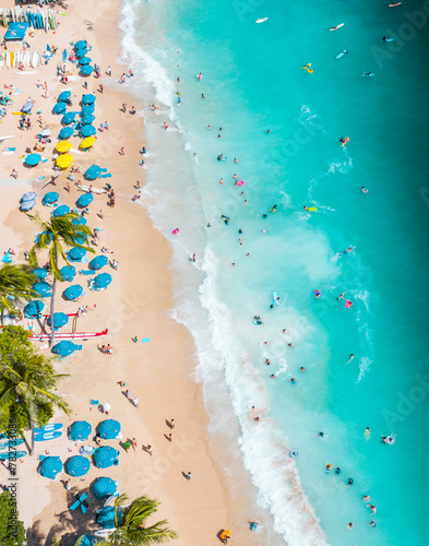 View of beach in hawaii