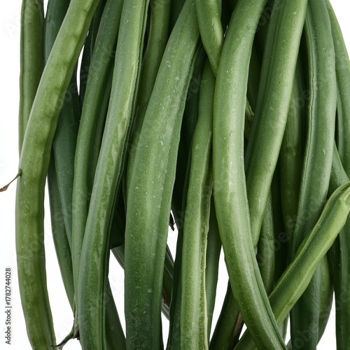 Fresh Green Beans Stacked Together in a Market Display for Healthy Meals and ...
