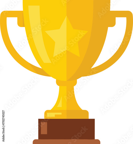 trophy, award, victory, achievement, success, sports, competition, golden, star, cup, prize, winner, celebration, icon, illustration, vector, design, cartoon, symbol, excellence