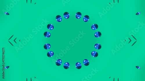 Mesmerizing 3D Geometric Kaleidoscope Animation with Vivid Mosaic Ornaments and Abstract Background Loops for Visual Artists, Video Editors, and Brand Creatives
