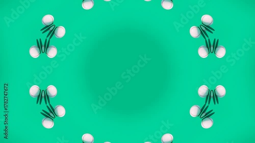 Abstract 3D Kaleidoscope Background with Rotating Mandala Mosaic and Geometric Ornament Patterns Perfect for Creative Design, Branding, Motion Graphics, and Visual Storytelling
