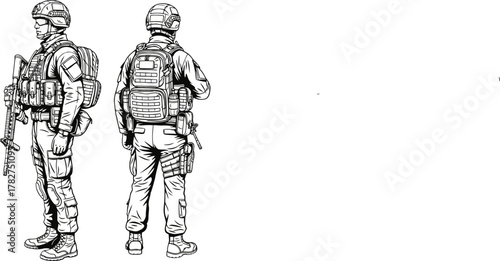 Isometric soldier vector art for design and creative project, military asset
