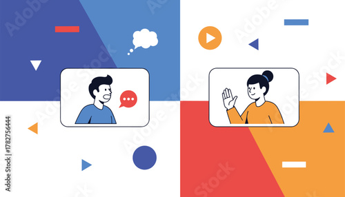 Connect with team members remotely using vibrant modern teleconference business solutions for seamless virtual communication today