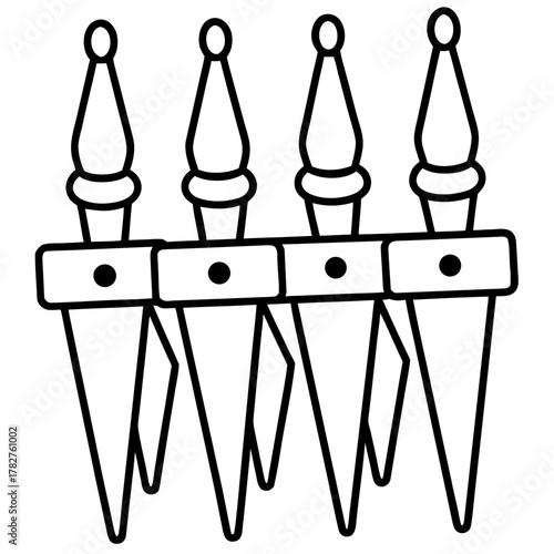 Clothespin Vector Illustration