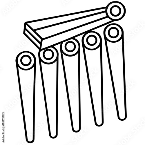 Clothespin Vector Illustration