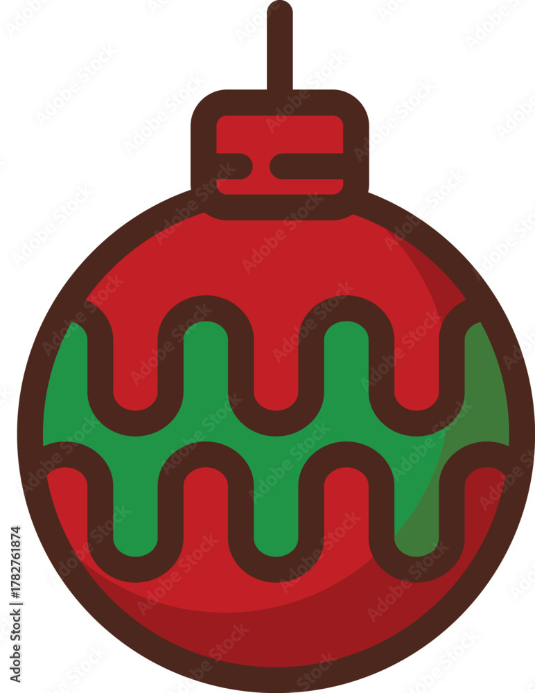 Obraz premium Flat design christmas element