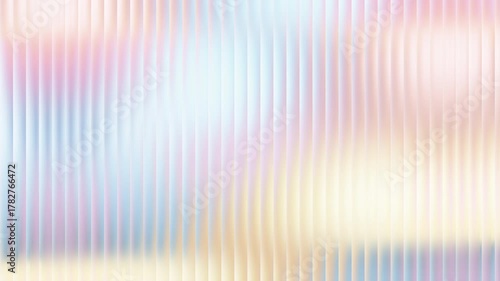 Soft pastel vertical lines create a blurred, dreamy background.