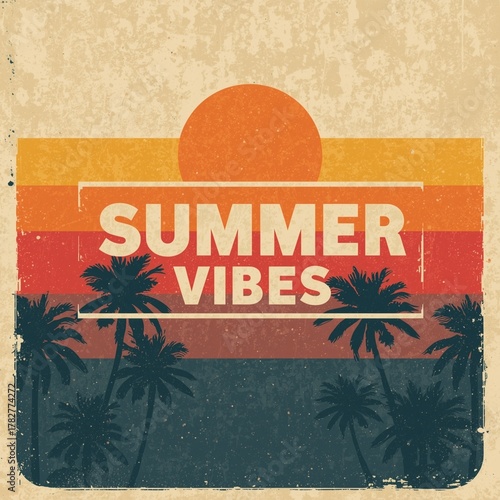 vintage summer poster