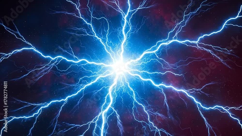 Electric Discharge - A Captivating Display of Natures Power and Energy.