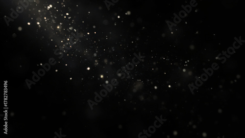 Wallpaper Mural Abstract background of sparkling glitter particles floating in the dark Torontodigital.ca