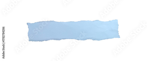 Wallpaper Mural Ripped torn white paper strip with rough edges isolated on transparent background, blank texture for design and collage art. Torontodigital.ca