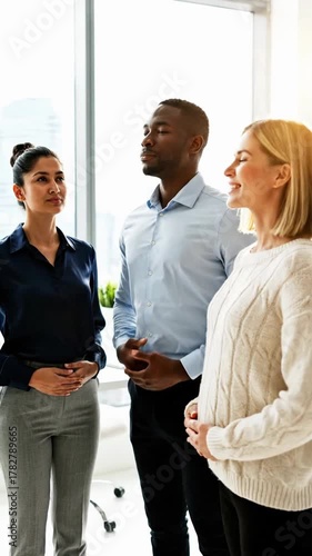 Mindfulness practice in a modern office