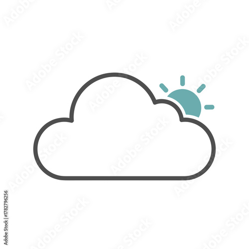  Weather AI Soft Outline Icon, Smart Forecast