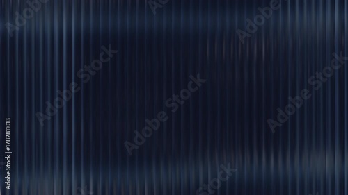 Abstract dark blue background featuring a pattern of fine, glossy vertical stripes creating a textured surface.