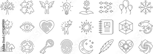 abstract, conceptual, icon, idea, growth, connection, puzzle, angel, light bulb, flower, fish, balloon, snowflake, star, person, eye, fingerprint, sun, notebook, network, chameleon, city, building, ke