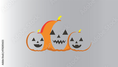 Autumn Halloween pumpkin