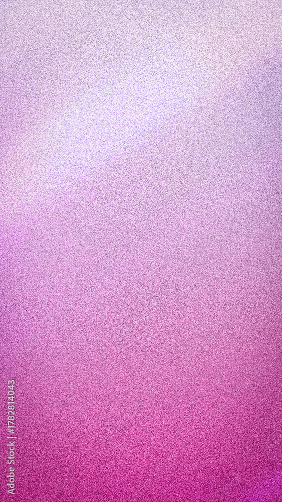 Fototapeta premium Soft, vibrant gradient background blending bright pink, magenta, and light purple hues with a heavy grainy noise texture. Feminine 4K backdrop for modern design